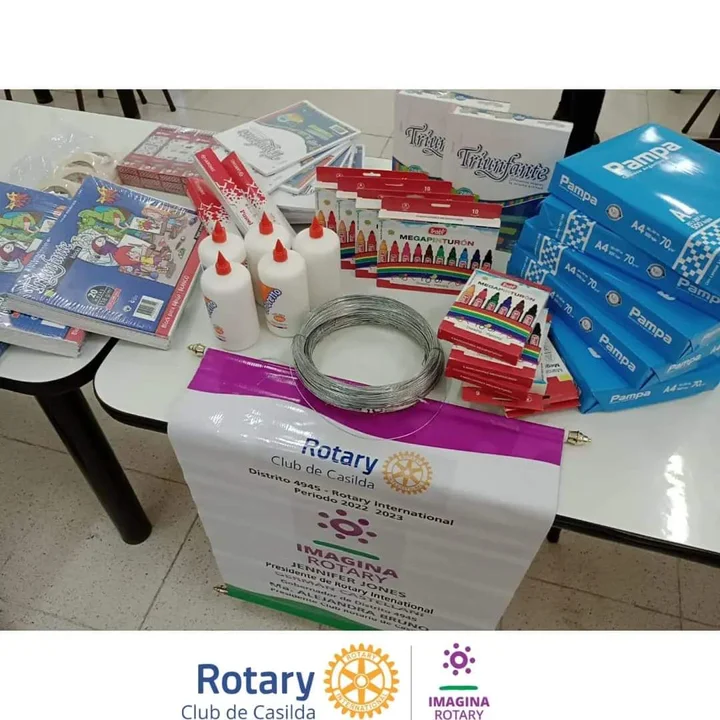 Rotary Club Casilda donó elementos a la escuela Nº 1403