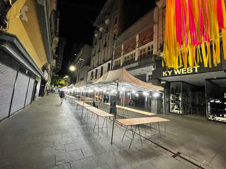 La noche de las peatonales vacías