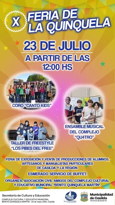 Los chicos toman la posta: se viene otra feria en la Quinquela