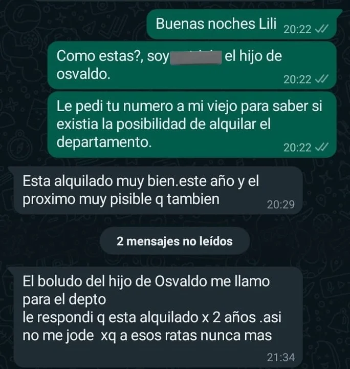 Quiso alquilar un departamento y la respuesta se volvió viral