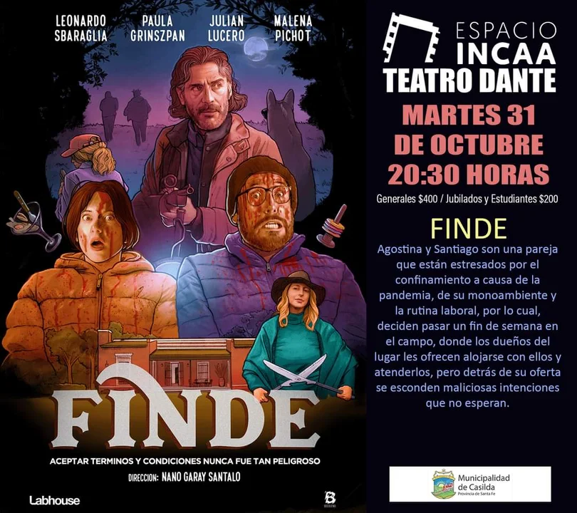 Finde, la próxima proyección del Espacio INCAA