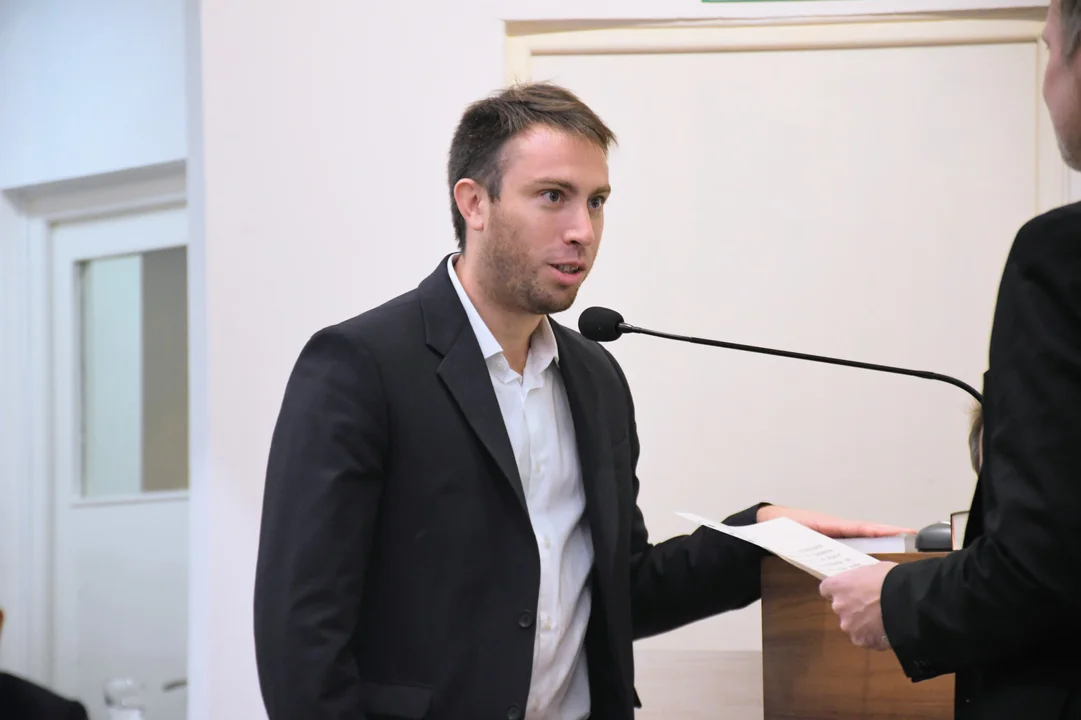 Mariano Romero, en la sesión preparatoria de asunción. (RosarioPlus)