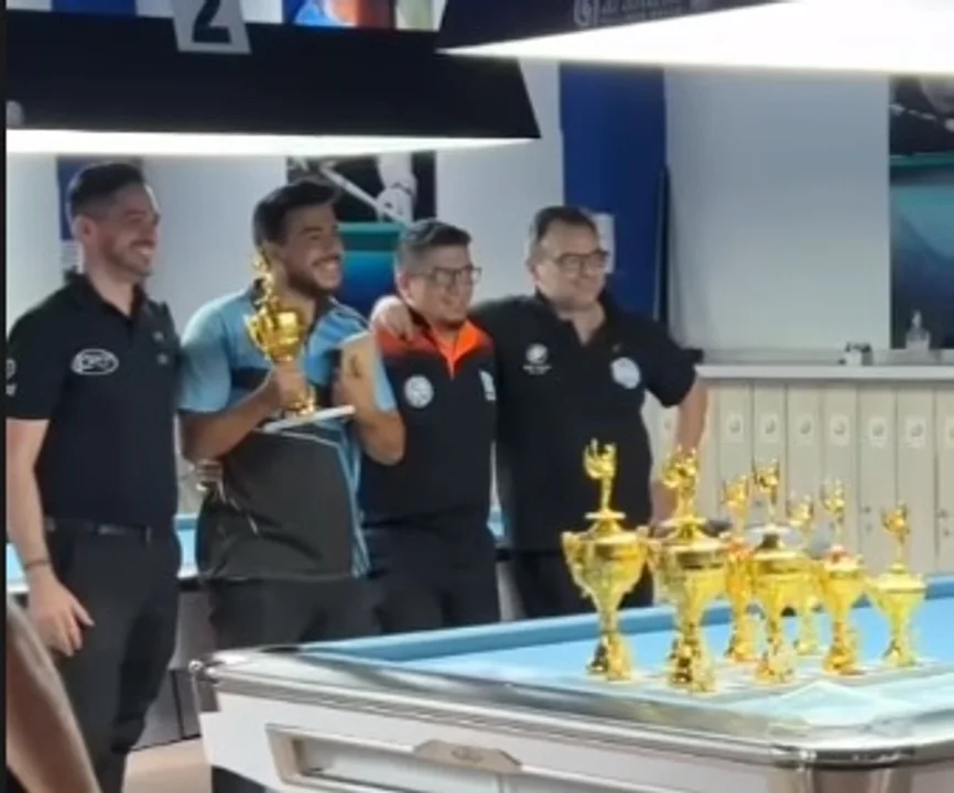 Casildense y campeón patagónico en el pool
