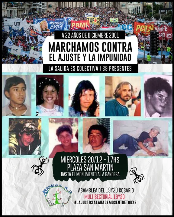 Convocan a la marcha "contra el ajuste y la impunidad"