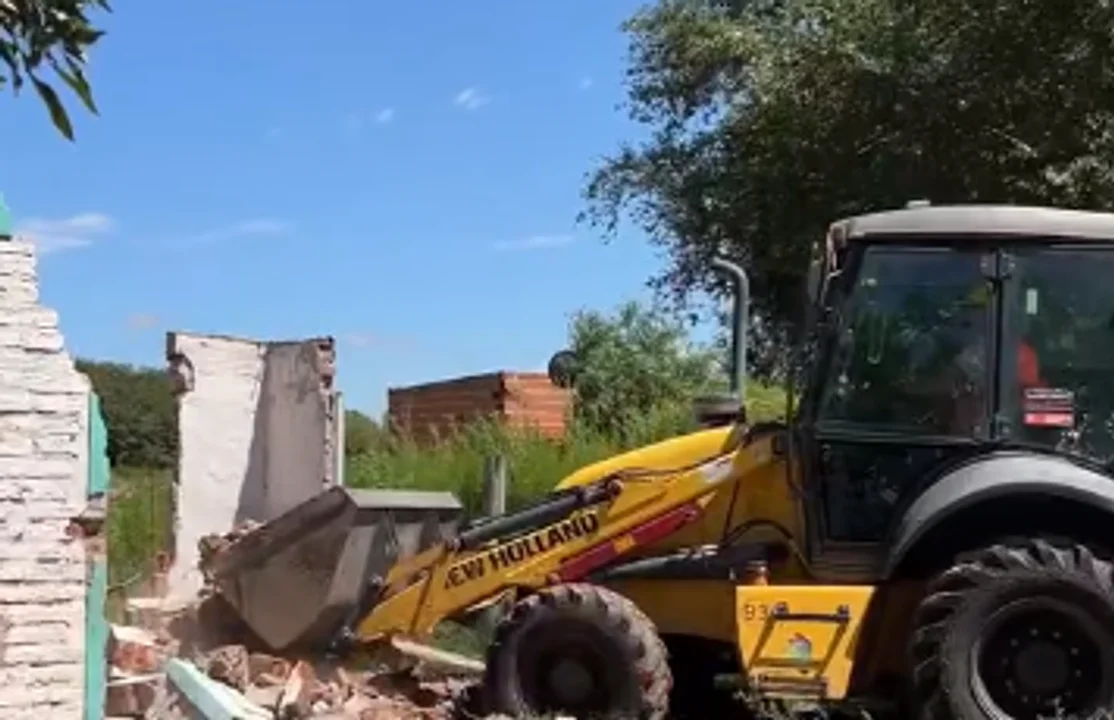 Demolieron un bunker y aguantadero en Cañada de Gómez