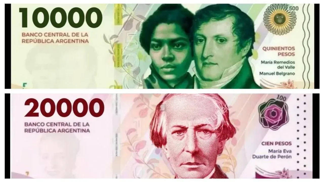 Se vienen los nuevos billetes de $10.000 y $20.000