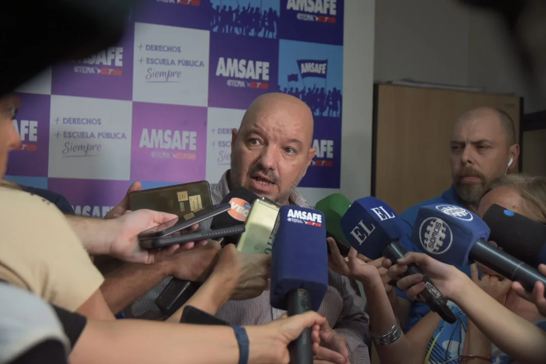 Rodrigo Alonso, secretario general de Amsafé.
