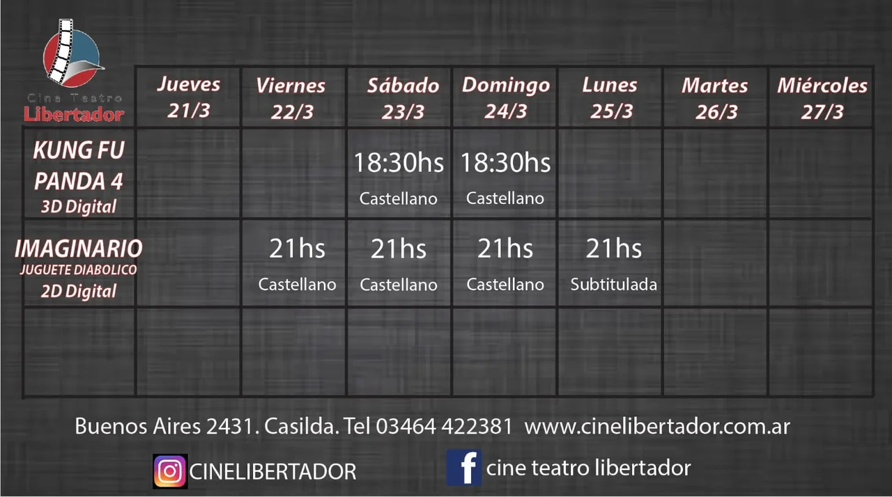 Regresa el cine de terror a la pantalla del Libertador