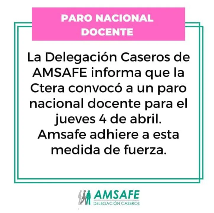 Docentes lanzan un paro nacional para esta minisemana
