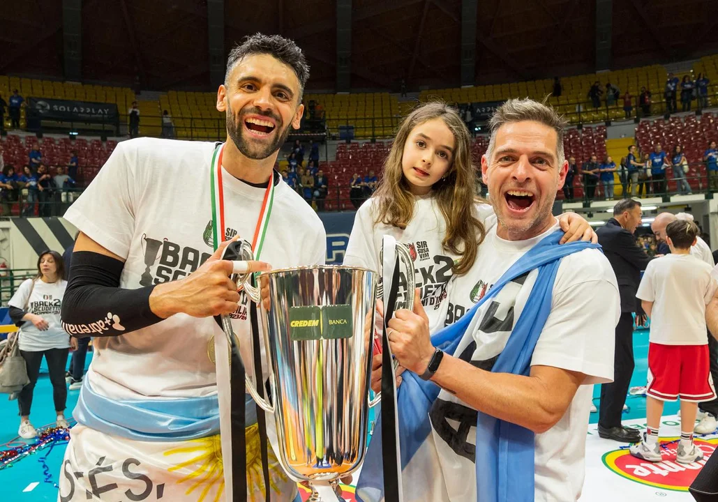 El preparador físico de Arequito que ganó todo en el vóley de Italia