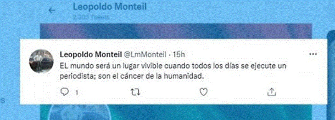 Suspenden la matrícula a un abogado que sugirió matar periodistas por Twitter