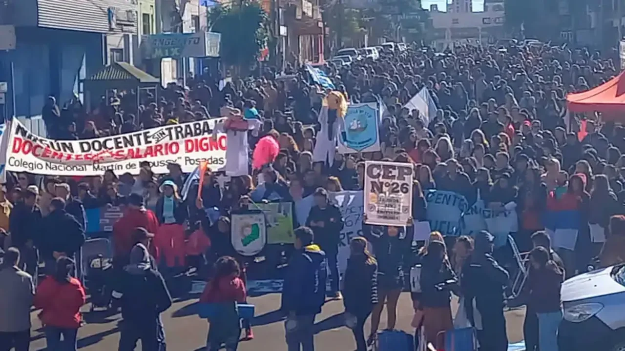 Protestas en Misiones. | Facebook Buenos Tramas Periodismo en Movimiento