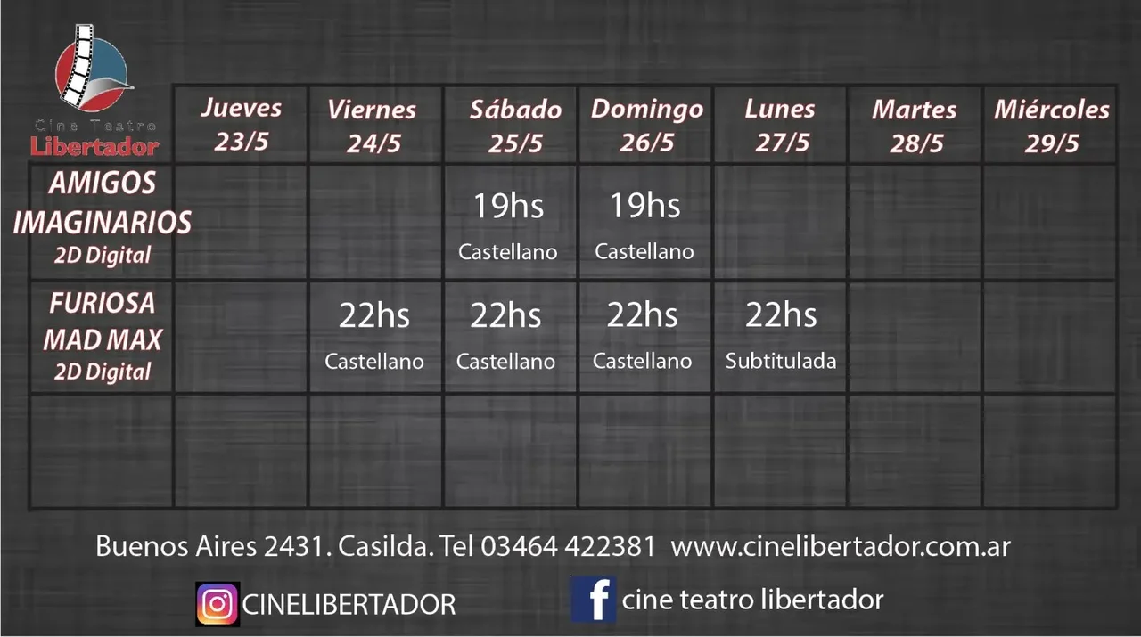 Cartelera totalmente renovada a partir de este viernes