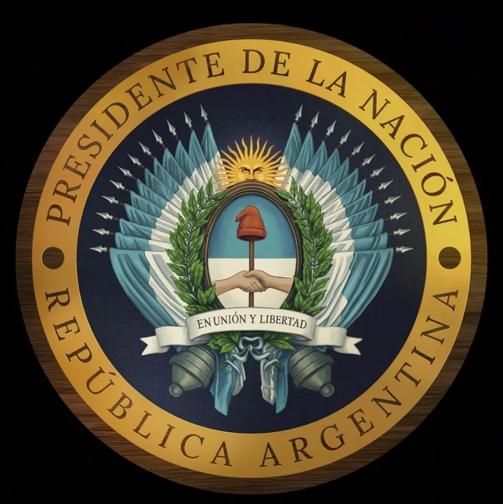 El nuevo logo de la Presidencia: ¿plagiado de Estados Unidos y con la cara de Marra?