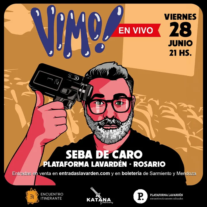 Seba de Caro trae por primera vez a Rosario “Vimo’ en vivo”