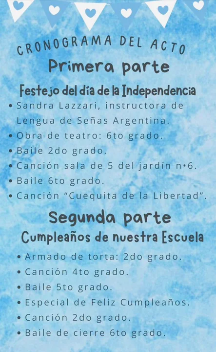 La Escuela 6063 festeja su aniversario y hace la previa al Día de la Independencia