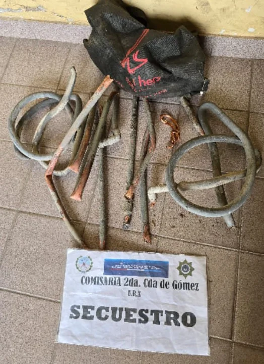 Aprehensión de un joven de 24 años por robo de caños