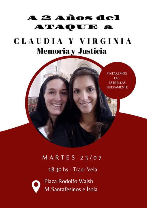 A dos años del ataque, homenajean a Virginia Ferreyra y a su mamá