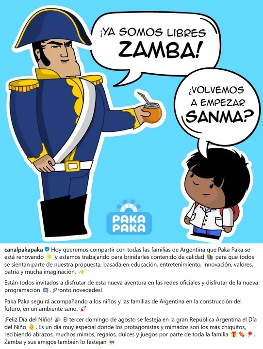 El Gobierno anunció que relanzará Zamba y Paka Paka, pero a su manera