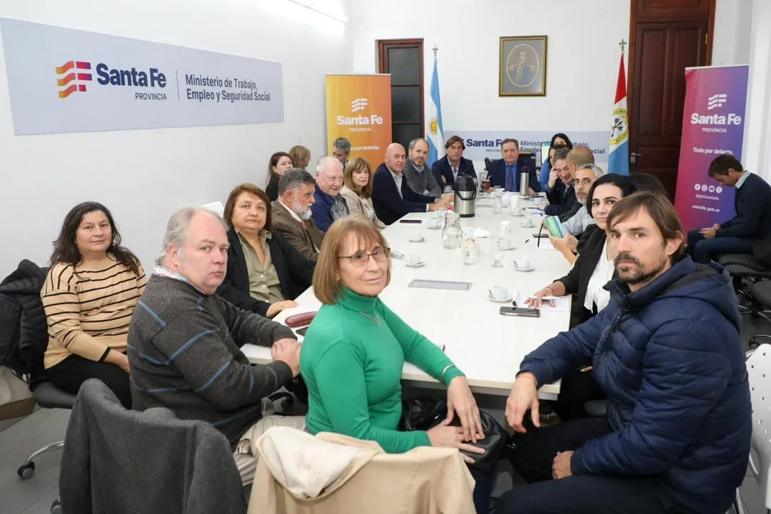 La mesa paritaria del sector Salud de la provincia.