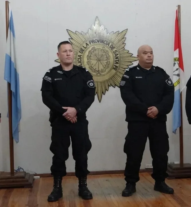 Sebastián Sanita junto a Aldo Martínez, Jefe Interino de la Unidad Regional IV