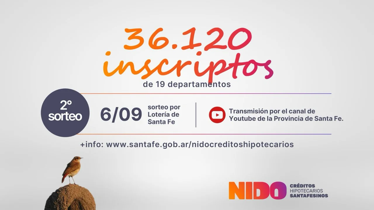 175 Créditos Nido serán sorteados el 6 de septiembre