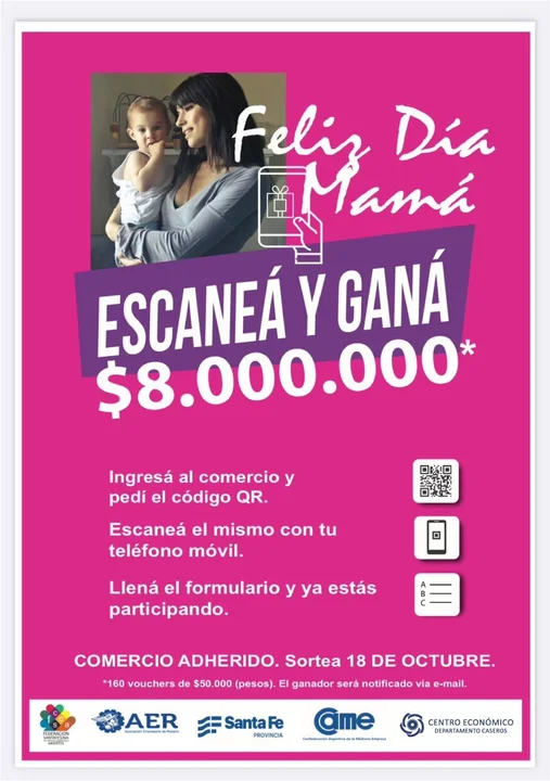 Comercios de la región participan en el gran sorteo por el Día de la Madre