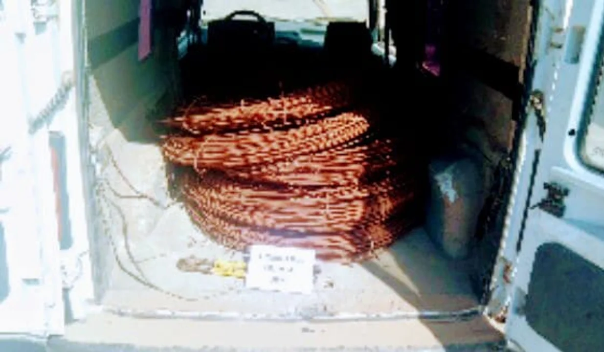 Dos casildenses detenidos por robar cables