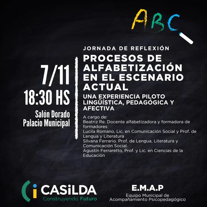 La Muni organiza una jornada para comprender la alfabetización en el contexto actual