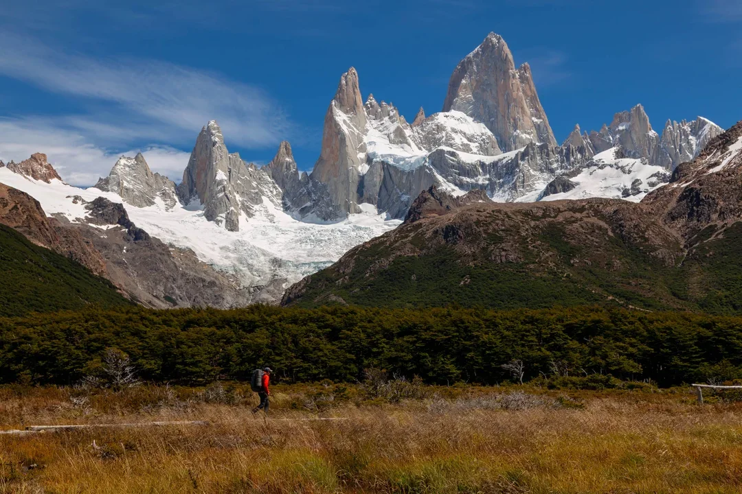 Cerro Fitz Roy, El Chaltén. (Fotografía: Télam)