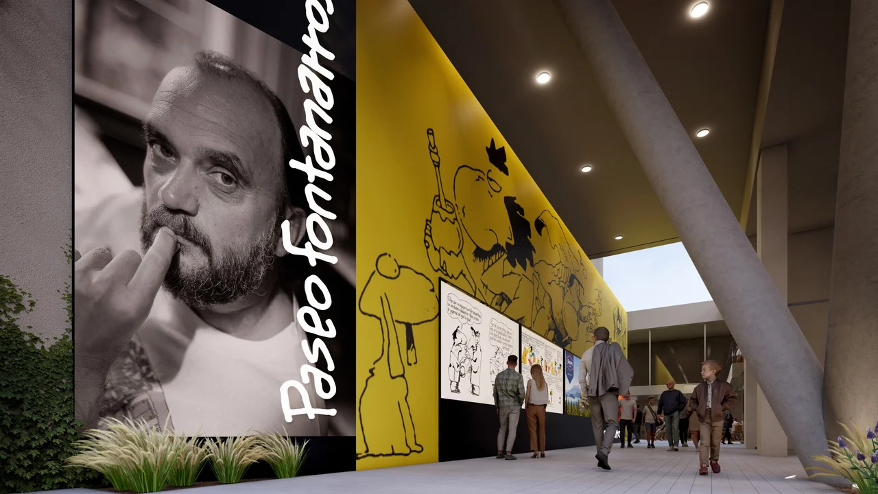 Iconcenter: cómo será el paseo peatonal que homenajeará a Fontanarrosa