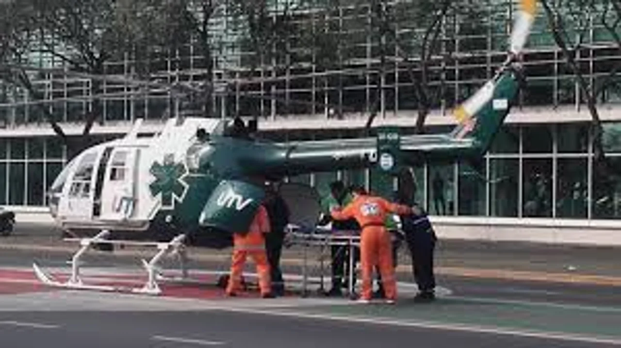 Un camionero fue trasladado en helicóptero sanitario tras un fuerte vuelco