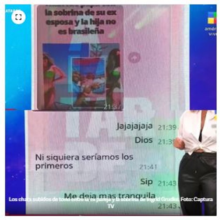 Los mensajes con los que Ingrid Grudke comprobó la infidelidad del marido con su sobrina