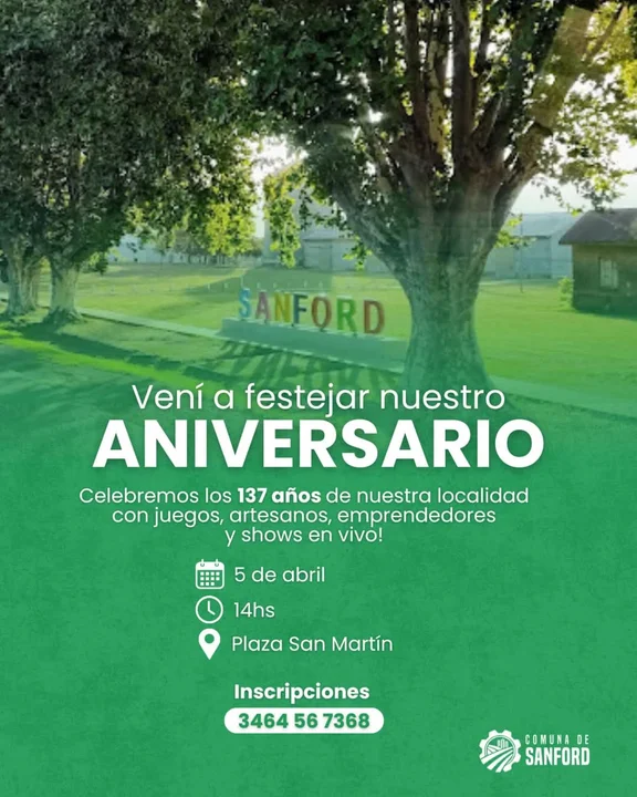 Sanford se prepara para celebrar sus 137 años